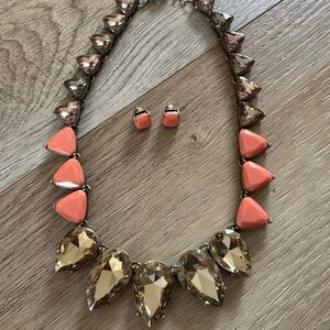 Chloe + Isabel Gold and Coral Necklace Set